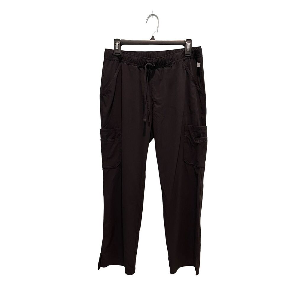 Sapphire black scrubs with multiple pockets - S